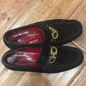 Salvatore Ferragamo Vintage Grandioso Loafers - Women's Size 7 - Black